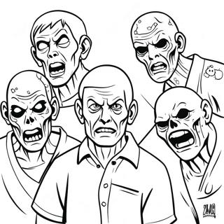 Zombies 3 Pages À Colorier