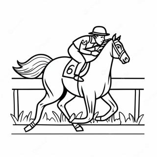 Kentucky Derby Pages À Colorier