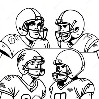 Page A Colorier Joueurs Du Super Bowl 58 Excitants 10451-8380