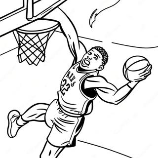 Page A Colorier De Giannis Antetokounmpo En Train De Dunker 11191-8780