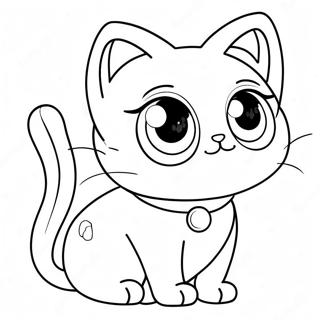 Chat Anime Pages À Colorier