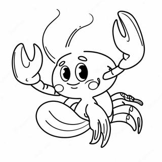 Page A Colorier Du Homard Mignon En Dessin Anime 11511-9051