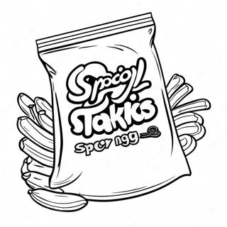 Page A Colorier Sac De Takis Epice 12891-10126