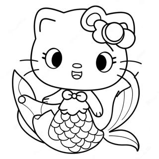 Page A Colorier Hello Kitty Sirene 13000-10208