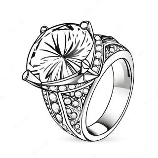 Page A Colorier De Bague En Diamant Etincelante 13431-10558