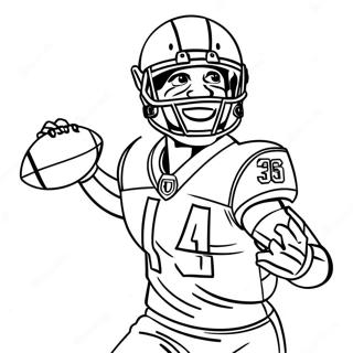 Page A Colorier Stefon Diggs Attrapant Un Football 14231-11193