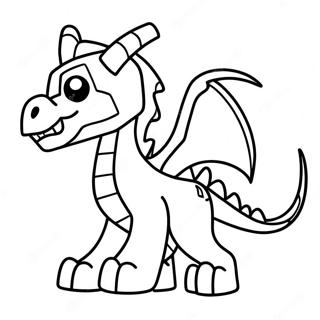 Page A Colorier Dragon De Lend Minecraft Mignon 14451-11378