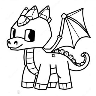 Page A Colorier Dragon De Lend Minecraft Mignon 14451-11380