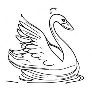 Cygne Pages À Colorier