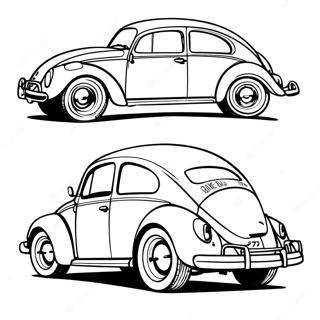 Page A Colorier De La Volkswagen Coccinelle Classique 16051-12654