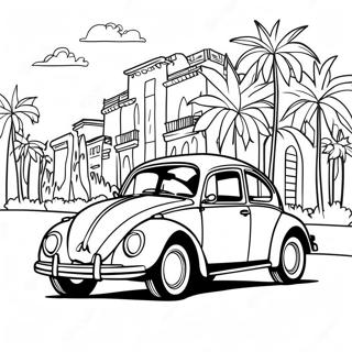 Page A Colorier De La Volkswagen Coccinelle Classique 16051-12655