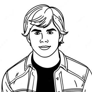 Page A Colorier Troy Bolton Chantant 16251-12805