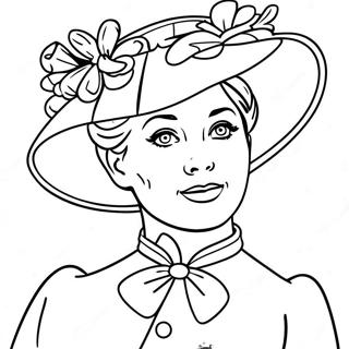 Mary Poppins Pages À Colorier