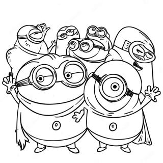 Minions La Montée De Gru Pages À Colorier