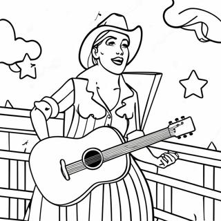 Page A Colorier De Musique Country 17190-13553