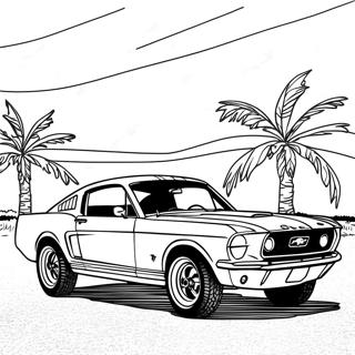 Page A Colorier De Voiture Mustang Classique 17261-13621