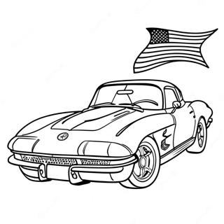 Corvette Pages À Colorier