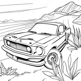 Page A Colorier Mustang 18200-14361