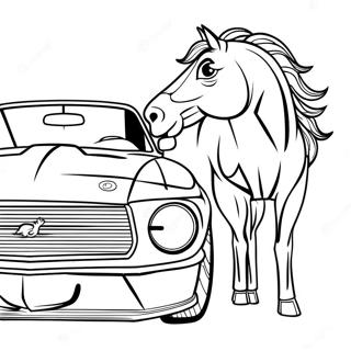 Page A Colorier Mustang 18200-14363