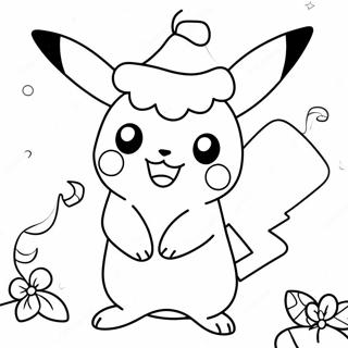 Pikachu Noël Pages À Colorier