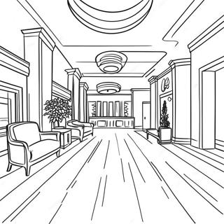 Page A Colorier Du Hall Dhotel 20372-16109