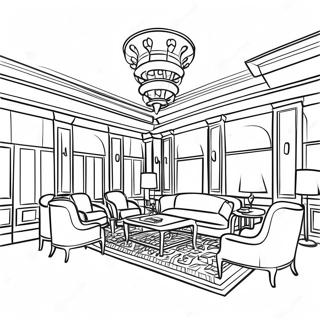 Page A Colorier Du Hall Dhotel 20372-16110