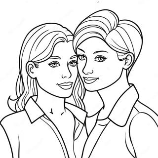 Page A Colorier Dun Couple Lesbien Colore 21123-16730