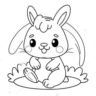 Kawaii Lapin Pages À Colorier