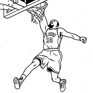 Page A Colorier De Kevin Durant En Train De Dunker 21333-16882