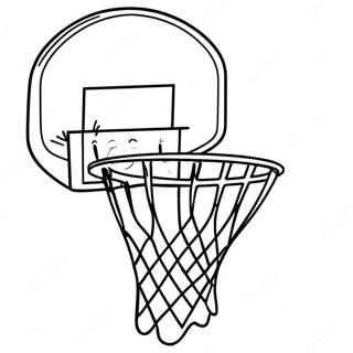 Panier De Basketball Pages À Colorier