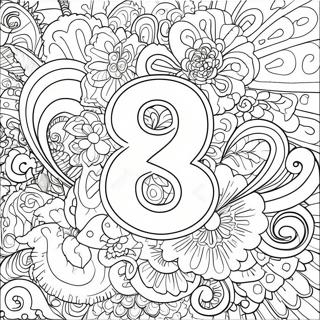 Numéro 8 Pages À Colorier