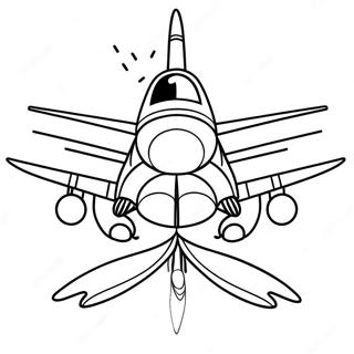 Avion De Chasse F18 Pages À Colorier