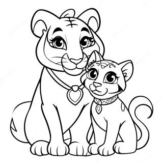 Jasmin Et Rajah Pages À Colorier