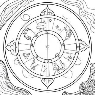 Astrologie Pages À Colorier