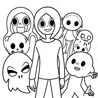 Page A Colorier De Personnages Creepypasta 25662-20280