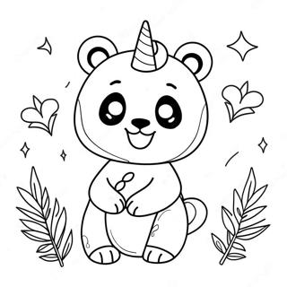 Panda Licorne Pages À Colorier