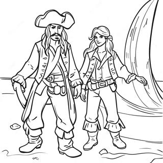 Pirates Des Caraïbes Pages À Colorier