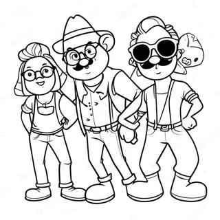 Hipster Disney Pour Adultes Pages À Colorier