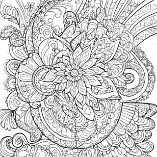 Page A Colorier Mandala Ovale Decoratif 27255-21542