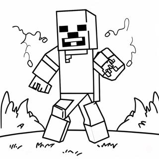 Page A Colorier Zombie Minecraft 27384-21640