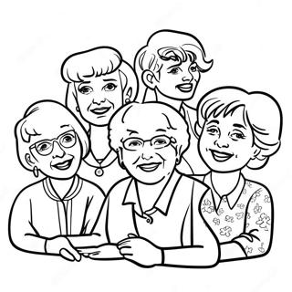 Page A Colorier Groupe Des Golden Girls 27664-21848