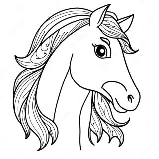 Page A Colorier De Cheval Magnifique 30294-23933