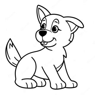 Page A Colorier De Chiot Berger Allemand Joueur 30335-23975