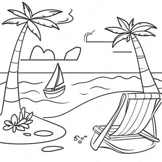 Tropical Pages À Colorier