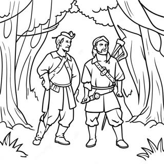 Page A Colorier Des Joyeux Compagnons Dans La Foret 30555-24148