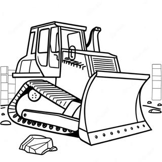 Bulldozer Pages À Colorier