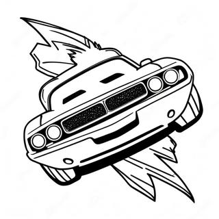 Page A Colorier Dodge Challenger 30654-24230