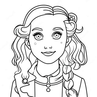 Page A Colorier Fantaisiste De Luna Lovegood 31055-58825