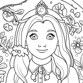 Page A Colorier Fantaisiste De Luna Lovegood 31055-58826