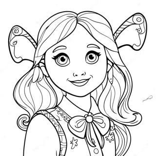 Page A Colorier Fantaisiste De Luna Lovegood 31055-58827